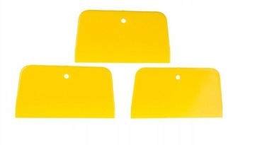 SZPACHELKI PLASTIKOWE elastyczne żółte KPL