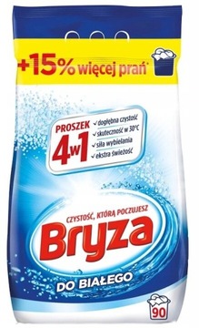 BRYZA 4w1 proszek do prania BIAŁEGO 90 prań , 5,85 kg