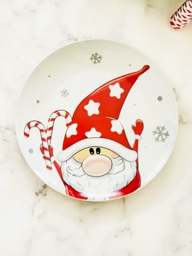 РОЖДЕСТВЕНСКАЯ ТАРЕЛКА, КРАСНАЯ ДЕСЕРТНАЯ ТАРЕЛКА