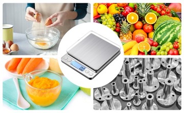 ЦИФРОВЫЕ КУХОННЫЕ ВЕСЫ 3КГ/0,1Г С ЗАРЯЖКОЙ USB, СЕРЕБРЯНЫЕ