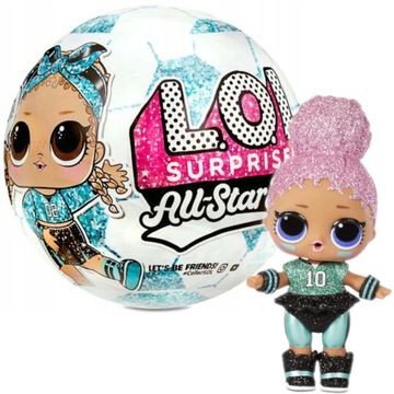 LOL SURPRISE! ALL-STAR BBS FOOTBALL MGA LALKA LALECZKA + AKCESORIA
