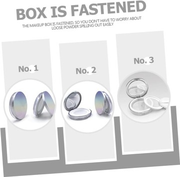 2 Пудреница, компактная пудреница с пуховкой, небольшой дорожный контейнер