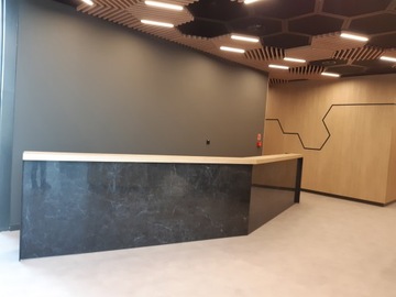 Стойка ресепшн R118, светодиод из спеченного кварца, 600 см