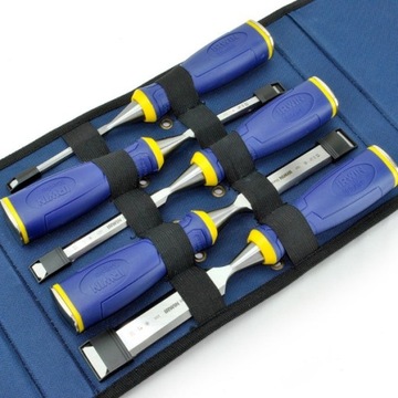 Набор из 5 стамесок по дереву в футляре IRWIN.