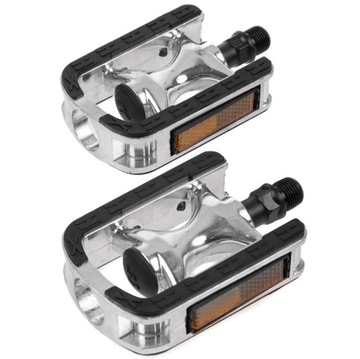 АЛЮМИНИЕВЫЕ РЕЗИНОВЫЕ ВЕЛОСИПЕДНЫЕ ПЕДАЛИ С ОТРАЖЕНИЕМ