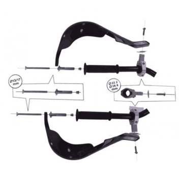 РУЛИ С УСИЛЕННЫМ СЕРДЦЕМ, ЧЕРНЫЙ LEOSHI