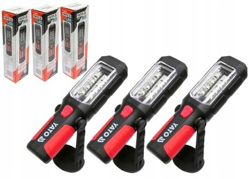 LAMPA PRZENOŚNA WARSZTATOWA LED latarka YATO 3 szt
