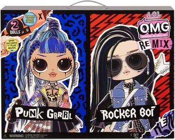 LOL SURPRISE! O.M.G. REMIX 2-PAK LALKI PUNK GRRRL ROCKER BOI