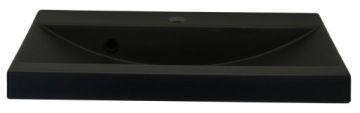 Комплект мебели для ванной комнаты 60 зеркальный шкаф умывальник тумба BLACK MAT