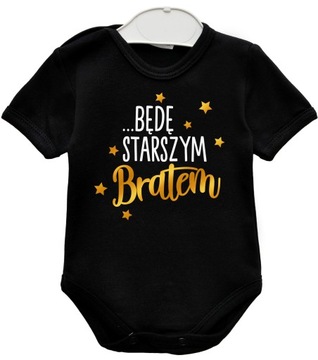 Body z nadrukiem BĘDĘ STARSZYM BRATEM r. 92