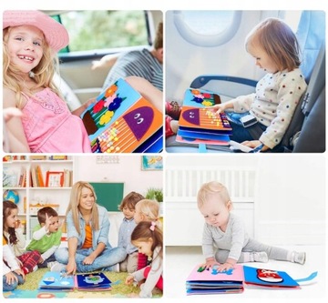 ОБРАЗОВАТЕЛЬНАЯ МОНТЕССОРИ СЕНСОРНАЯ ИГРУШКА 3D КНИГА