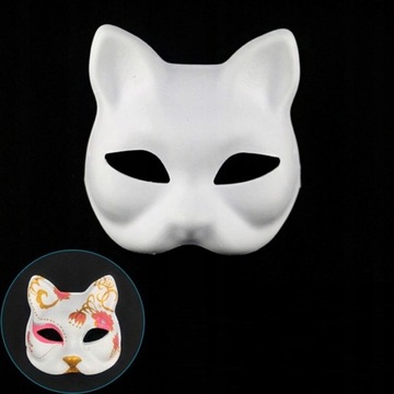10 шт. DIY КОШКА МАСКА ДЕТСКИЕ РАСПИСАНИЕ МАСКИ СО СМЕШАННЫМИ ЖИВОТНЫМИ