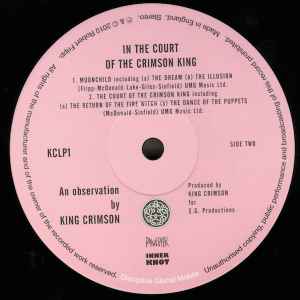 KING CRIMSON In The Court Of The Crimson (200 гр) (KCLP1) LP