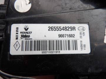 ФОНАР ЗАДНИЙ ЛЕВЫЙ RENAULT MEGANE 4 IV 265554829R