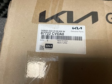 KIA EV6 LIŠTA NA DVEŘE PŘEDNÍ PRAVÉ NOVÁ 87722 CVDA0
