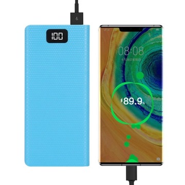 Чехол PowerBank на 8 ячеек 18650 2xUSB USB C Micro USB