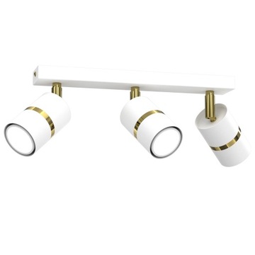 NOWOCZESNA LAMPA SUFITOWA LISTWA BIAŁA LED METAL