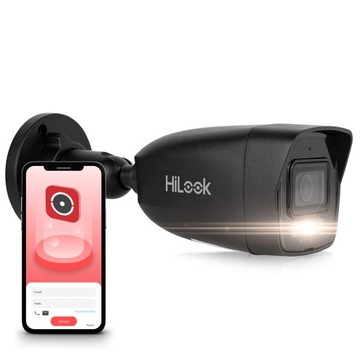 HILOOK Kamera sieciowa IPCAM-B4-30DL Black Czarna Detekcja sylwetek
