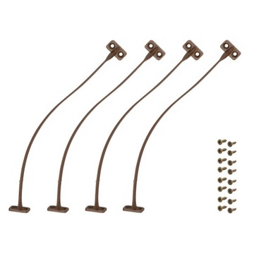 4 x HAFELE MEBLOWY OGRANICZNIK KĄTA OTWARCIA DO FRONTU DRZWI BRĄZ + WKRĘTY