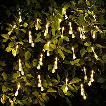 СОЛНЕЧНЫЕ САДОВЫЕ ЛАМПЫ НА ТЕРРАСЕ НА УЛИЦЕ 10м 100LED