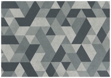 szer. 2 m SZARA GRAFITOWA GEOMETRYCZNA WYKŁADZINA PCV MATERIA ROMBY