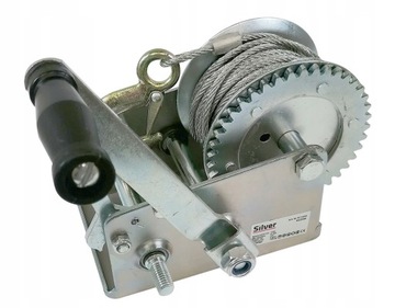 ЛЕБЕДКА РУЧНАЯ КОЛЕНЧАТАЯ ТРОСОВАЯ ЛЕБЕДКА С РУКОЯТКОЙ 1134 КГ 2500 ФУНТОВ 10 М ТЕРЕВКА