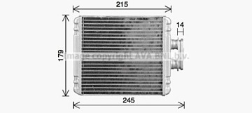 644 017 RADIÁTOR AUDI A1 S1 QUATRO 14-