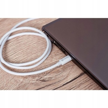 Mocny | Szybki Kabel USB-C PD QC 4.0 | 60W | Android Auto | Biały| 3m