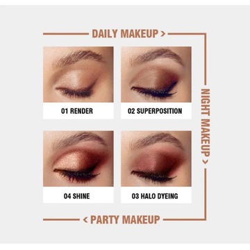 Тени для век Mode Палитра теней для век 9 Kleuren матовые Oogschaduw бледные