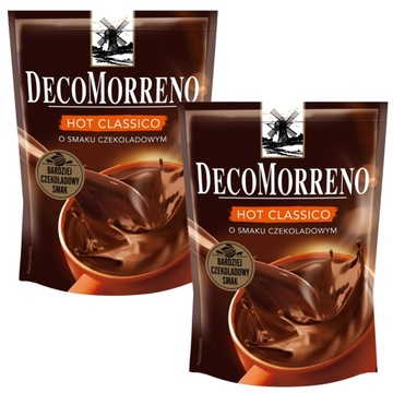 Geriamojo šokolado gėrimai decomorreno karštas klasika klasikinis prieš paketėliai 2x 150g