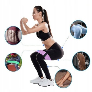 НАБОР ИЗ 3 ЭНЕРГЕТИЧЕСКИХ ЛЕНТ ДЛЯ ФИТНЕС-РЕАБИЛИТАЦИОННЫХ УПРАЖНЕНИЙ