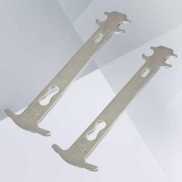 2шт ИНДИКАТОР ИЗНОСА ЦЕПИ ИНДИКАТОР ВЕЛОСИПЕДНОЙ ЦЕПИ ИНСТРУМЕНТ ДЛЯ РЕМОНТА ВЕЛОСИПЕДА (СЕРЕБРЯНЫЙ