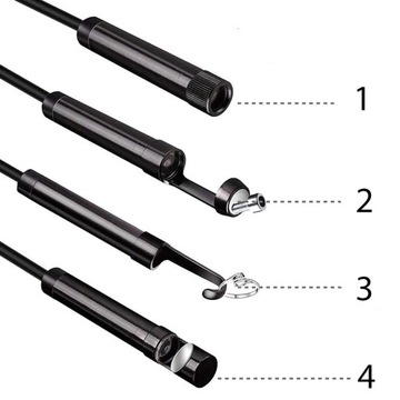 ЭНДОСКОПНАЯ КАМЕРА ДЛЯ ПРОВЕРКИ ЭНДОСКОПА С ЭКРАНОМ 4,3 ДЮЙМА, 5 МН, 8 светодиодов, FULL HD