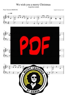 Ноты с буквами для рождественских колядок MEGA EASY фортепианная клавиатура