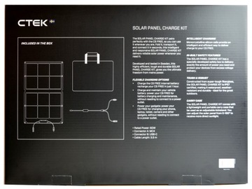 КОМПЛЕКТ ЗАРЯДКИ СОЛНЕЧНОЙ ПАНЕЛИ CTEK CS FREE 40-463 SOLAR