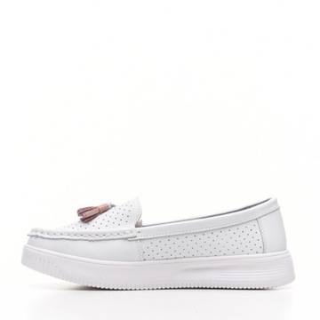 MOKASYNY PÓŁBUTY NA PLATFORMIE DAMSKIE KOLOROWE FRĘDZLE SERGIO LEONE 41