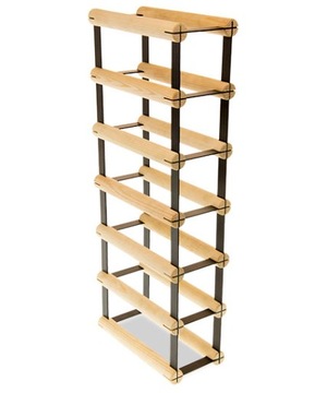 Винная полка Полка для ПЭТ-бутылок металлическая узкая чердачная стойка на 6 бутылок