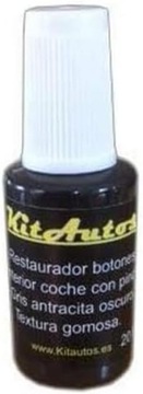 Farba do guzików samochodowych, KITAUTOS, RTBG1, ciemnoszara, 20 ml