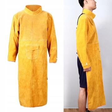 Сварочный фартук из огнестойкой кожи