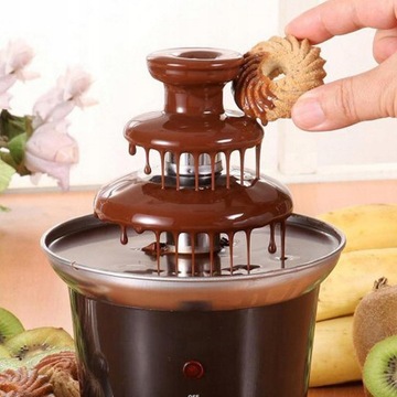 czekoladowa fontanna do fondue brązowa