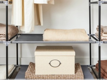 ТЕКСТИЛЬНЫЙ ШКАФ МАТЕРИАЛ ОДЕЖДА СКЛАДНОЙ ГАРДЕРОБ ОРГАНАЙЗЕР ВЕШАЛКА