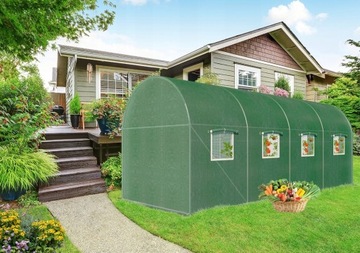 БОЛЬШАЯ ТЕПЛИЦА САД ТУННЕЛЬ ИЗ ФОЛЬГИ Садоводческая пленка 4 м ТЕНТ + БЕСПЛАТНЫЕ ПОДАРКИ