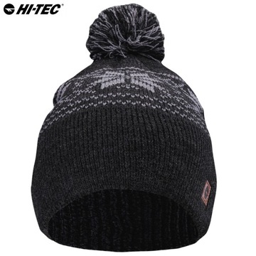 CZAPKA ZIMOWA MĘSKA DAMSKA BEANIE Z POMPONEM OCIEPLANA HI-TEC PASCAL