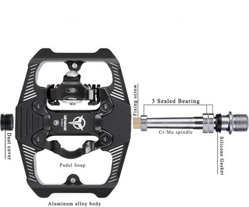 Платформенные педали Педаль SPD синего цвета