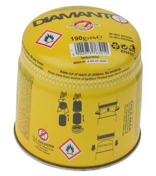 GAZ BUTAN NABÓJ KARTUSZ Z GAZEM DO LUTLAMPY 190g
