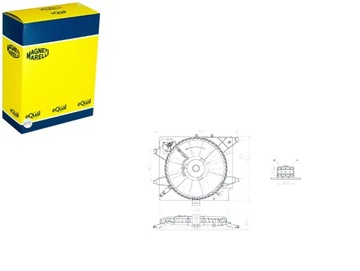 ELEKTROWENTYLATOR CHŁODNICY HYUNDAI I30 GD 1.6 CRDI MAGNETI MARELLI