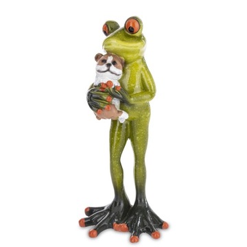 FIGURKA ŻABA Z PIESKIEM 17 CM