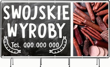 BANER REKLAMOWY 100x50cm projekt gratis różne wzory SWOJSKIE WYROBY