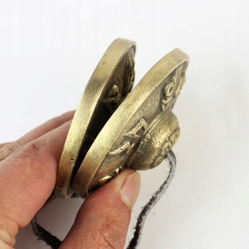 Tybetańskie talerze Tingsha 6,5 cm Szczęśliwe