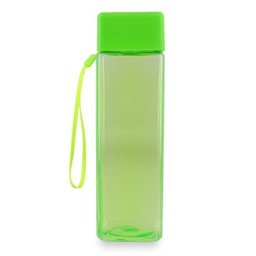 MAŁA Butelka na WODĘ SOK 480 ml KWADRATOWA Szara
